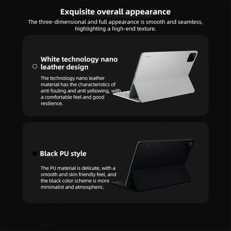 Original For Xiaomi Pad 6S Pro Keyboard Protective Leather Case (Black) - free shipping - PMC TechLife - Order now!