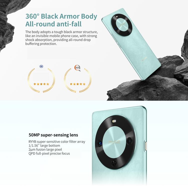 HUAWEI Enjoy 70X, 8GB+512GB, Screen Fingerprint, 6.78 inch HarmonyOS 4.2 Kirin 8000A Hexa Core, Network: 4G, OTG, NFC, Not Support Google Play (Black) - free shipping - PMc TechLife - Order now!