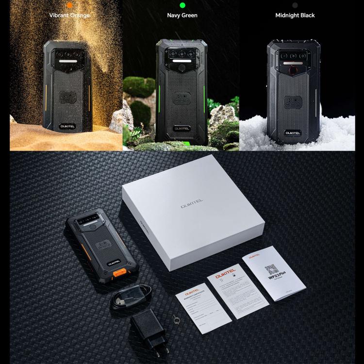 Oukitel WP23 Plus Rugged Phone, 8GB+256GB, 6.52 inch Android 14.0Unisoc T606 Octa-core, NFC, OTG, Network: 4G (Black) - free shipping - PMc TechLife - Order now!