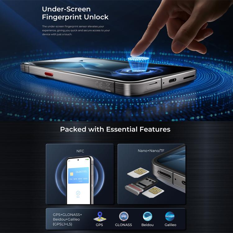 Oukitel WP200 Pro 5G Rugged Phone, 24GB+1TB, Screen Fingerprint, 6.7 inch Android 15.0 MTK Dimensity 8200 Octa-Core, NFC, OTG, Network: 5G (Black) - free shipping - PMC TechLife - Order now!