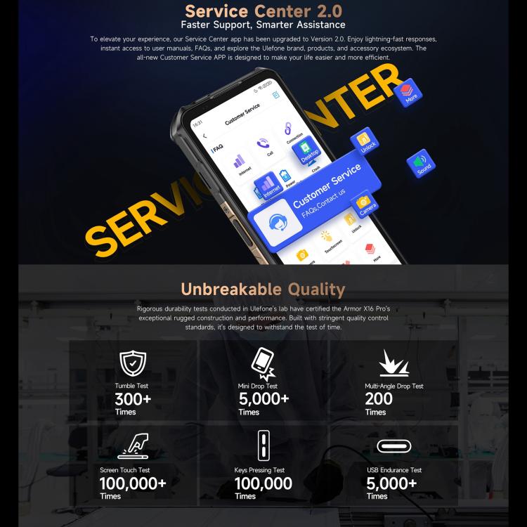 Ulefone Armor X16 Pro, 8GB+256GB, Night Vision, IP68/IP69K Rugged Phone, 6.56 inch Android 15 MediaTek Dimensity 6300 Octa Core, Network: 5G, NFC, OTG (Sand Dune) - free shipping - PMC TechLife - Order now!