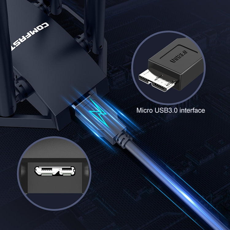 COMFAST CF-966AX Free-drive Dual Band 1800Mbps USB3.0 High Power Wireless WiFi 6 Adapter - free shipping - PMC Jewellery - Order now!