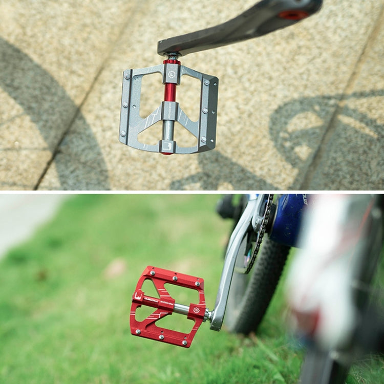 PROMEND PD-M88 1 Pair Mountain Bicycle Aluminum Alloy 3-Bearings Pedals (Black) - free shipping - PMc TechLife - Order now!