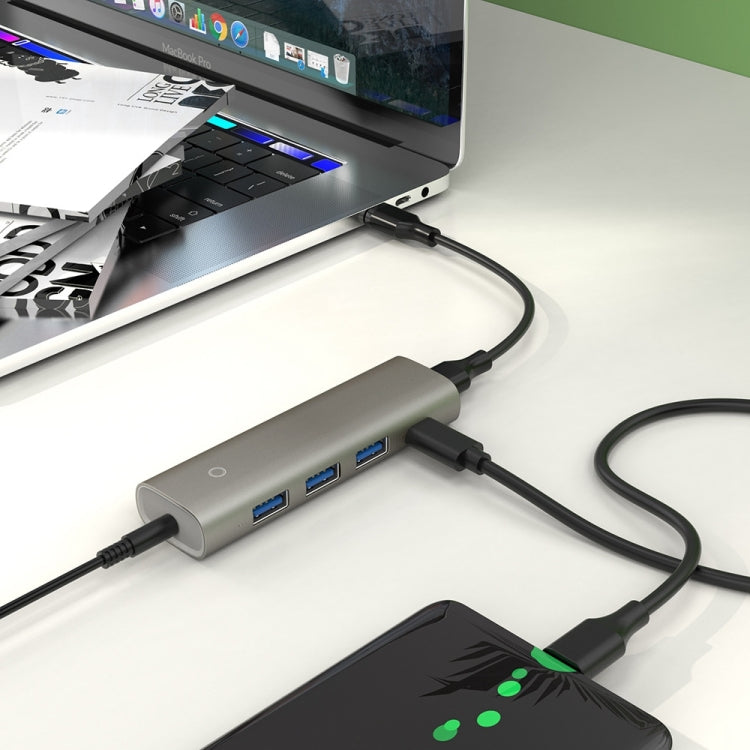 Rocketek HC466 USB3.2 Gen2 Type-C 4 in 1 HUB Adapter - free shipping - PMC Jewellery - Order now!