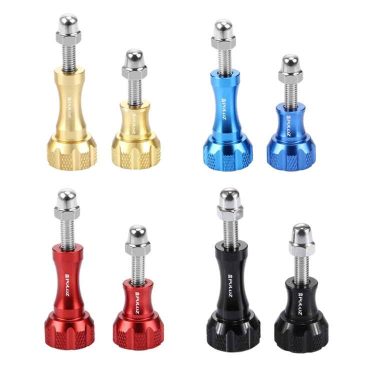PULUZ CNC Aluminum Thumb Knob Stainless Bolt Nut Screw Set for GoPro Hero12 Black / Hero11 /10 /9 /8 /7 /6 /5, Insta360 Ace / Ace Pro, DJI Osmo Action 4 and Other Action Cameras(Red) - Screws by PULUZ | Online Shopping South Africa | PMC TechLife | Buy Now Pay Later Mobicred