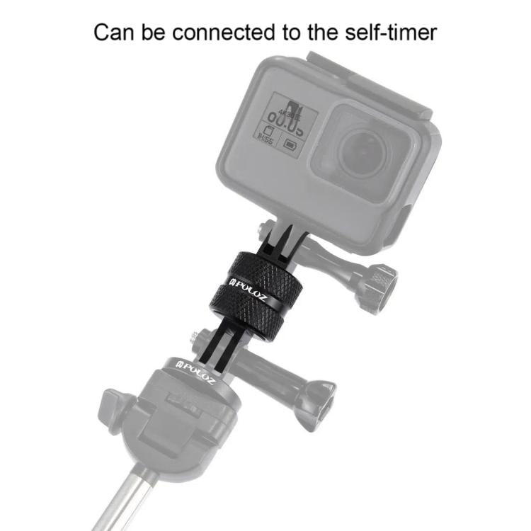 PULUZ 360 Degree Rotation CNC Swivel Pivot Extension Arm Tripod Mount for GoPro, Insta360, DJI and Other Action Cameras - free shipping - PMC TechLife - Order now!