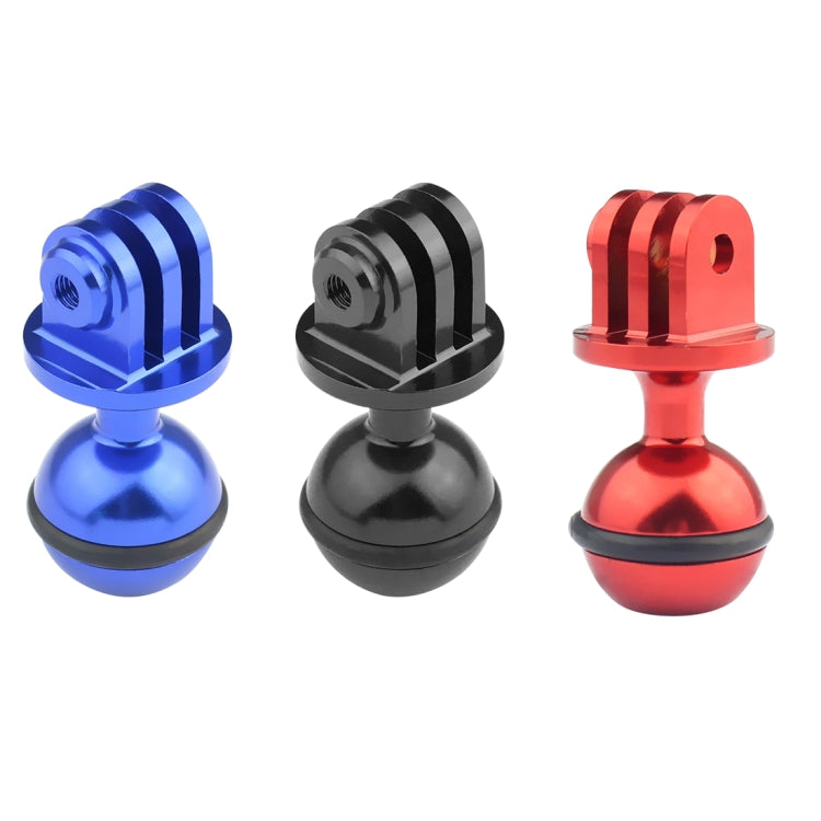PULUZ CNC Aluminum Ball Head Adapter Mount for GoPro, Insta360, DJI and Other Action Cameras, Diameter: 2.5cm(Black) - Connection Mount by PULUZ | Online Shopping South Africa | PMC TechLife | Buy Now Pay Later Mobicred