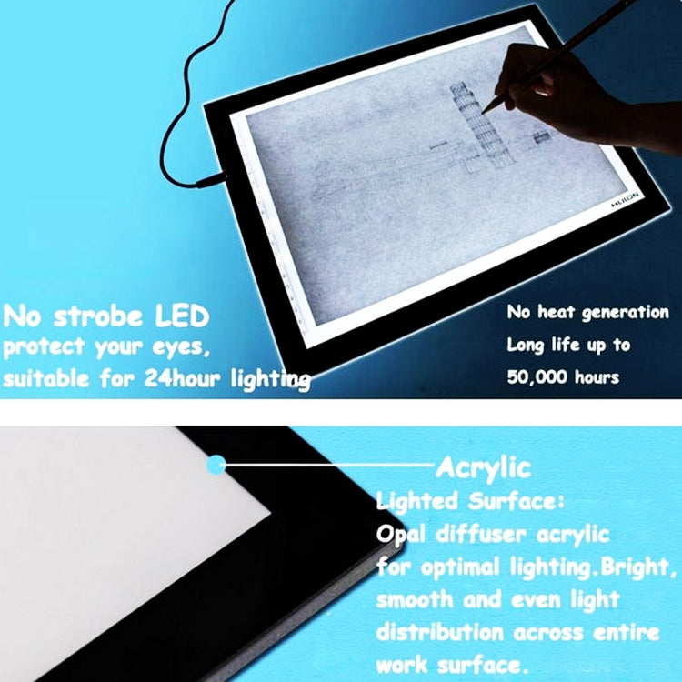 Huion L4S USB Portable 17.7 inch Ultra Slim Adjustable Brightness Art Craft Tattoo Tracing Light Box Pad Board - free shipping - PMC TechLife - Order now!