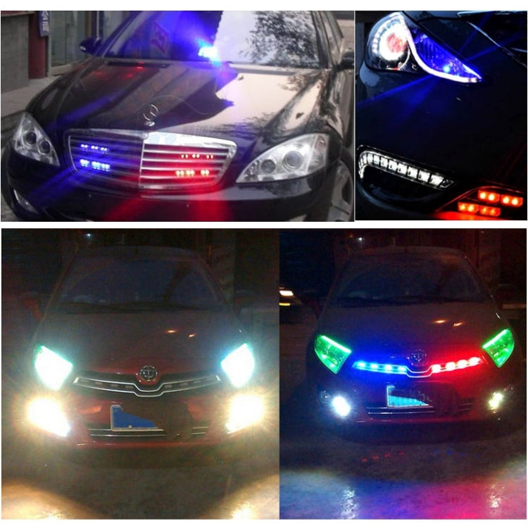 2 PCS 6 inch 6 LED 2 x 18W Car Flash Warning Light Red + Blue Change White Waterproof Emergency Light, DC 12V - Warning Lights by PMC TechLife | Online Shopping South Africa | PMC TechLife | Buy Now Pay Later Mobicred