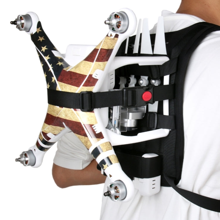 Shoulder Backpack Carry Case Multipurpose Bag Neck Strap Belt for Dji Phantom 3 / 2 / 1 / Vision+, Carry Available for Quadcopter, Remote Controller, Battery, Propellers(Black) - by PMC TechLife | Online Shopping South Africa | PMC TechLife | Buy Now Pay Later Mobicred