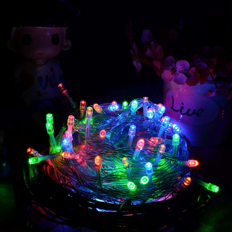 Waterproof String Light, Length: 10m, 100 LED RGB Light with Controller, Flashing / Fading / Chasing Effect, AC 220V, EU Plug - Holiday Lights by PMC TechLife | Online Shopping South Africa | PMC TechLife | Buy Now Pay Later Mobicred