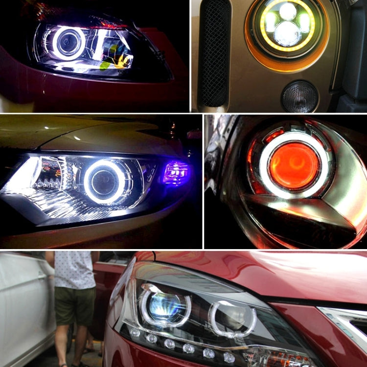 100mm 5W 180LM Angel Eyes Circles Car Headlight Blue Light COB LED Lights for Vehicles, DC 12-24V - Eagle Eye Lamps by PMC TechLife | Online Shopping South Africa | PMC TechLife | Buy Now Pay Later Mobicred