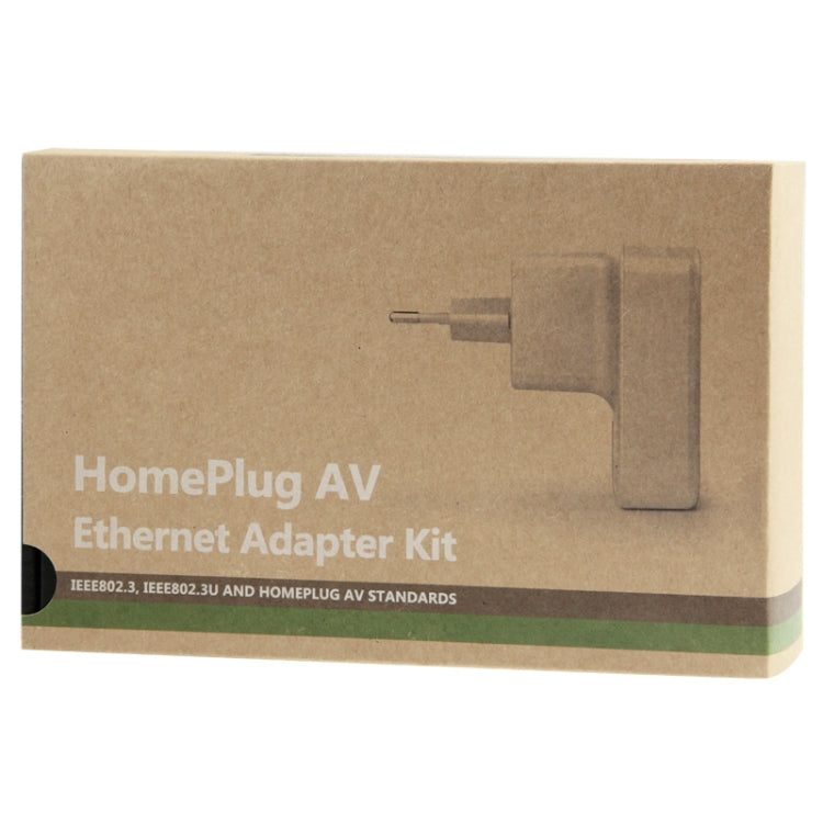 2 PCS 500Mbps Powerline Network Mini Homeplug AV Ethernet Bridge, 7HP150, EU Plug(White) - Powerline Network Adapters by PMC Jewellery | Online Shopping South Africa | PMC Jewellery | Buy Now Pay Later Mobicred