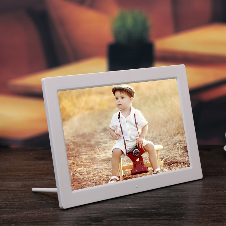 12.1 inch Digital Photo Frame with Holder & Remote Control, Allwinner F16 Program, Support SD / MMC / USB Flash Disk(White) - 11 inch Below by PMC Jewellery | Online Shopping South Africa | PMC Jewellery | Buy Now Pay Later Mobicred