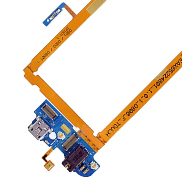 USB Charging Connector Port Flex Cable & Earphone Audio Jack Flex Cable & Microphone Flex Cable for LG G2 / D800 / D801 / D803 / D800T - For LG by PMC TechLife | Online Shopping South Africa | PMC TechLife | Buy Now Pay Later Mobicred