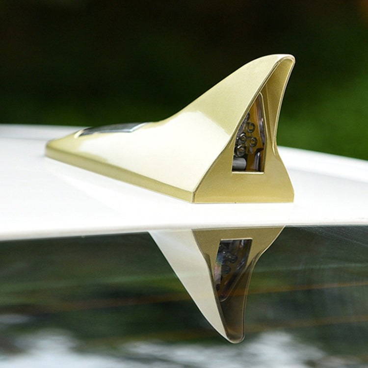 Solar Shark Fin High-positioned Alarm Light(Gold) - Warning Lights by PMC TechLife | Online Shopping South Africa | PMC TechLife | Buy Now Pay Later Mobicred