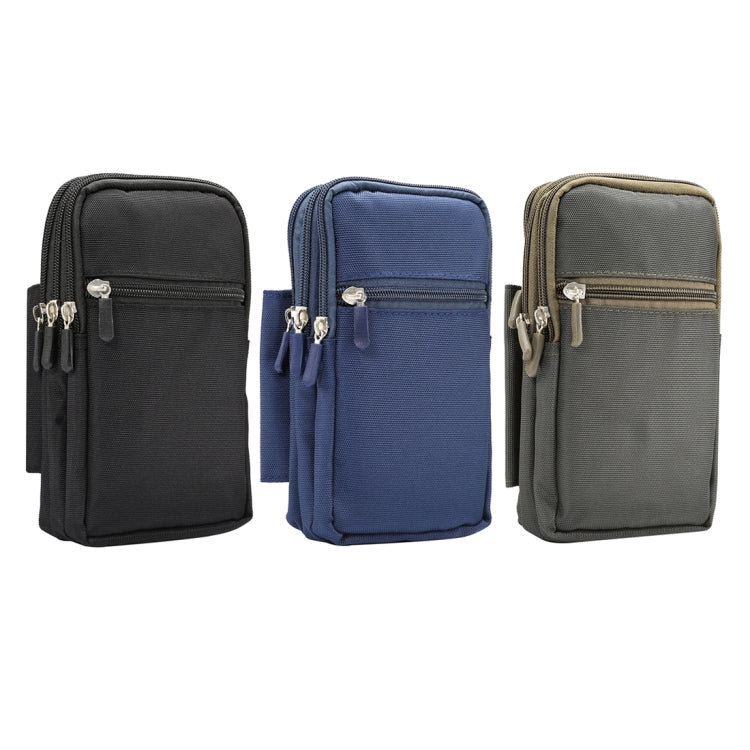 7 inch and Below Universal Polyester Men Vertical Style Case Waist Bag with Belt Hole & Climbing Buckle, For iPhone, Samsung, Sony, Huawei, Meizu, Lenovo, ASUS, Oneplus, Xiaomi, Cubot, Ulefone, Letv, DOOGEE, Vkworld, and other (Black) - More iPhone Cases by PMC TechLife | Online Shopping South Africa | PMC TechLife | Buy Now Pay Later Mobicred