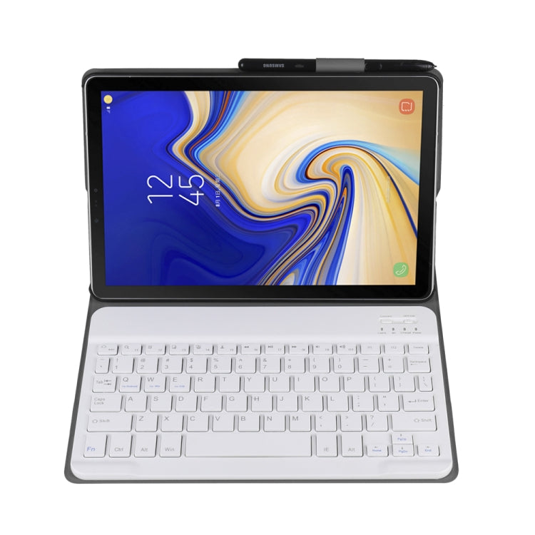 A720 Bluetooth 3.0 Ultra-thin Detachable Bluetooth Keyboard Leather Tablet Case + Leather Tablet Case for Samsung Galaxy Tab S5e T720, with Pen Slot & Holder(Rose Gold) - Samsung Keyboard by PMC TechLife | Online Shopping South Africa | PMC TechLife