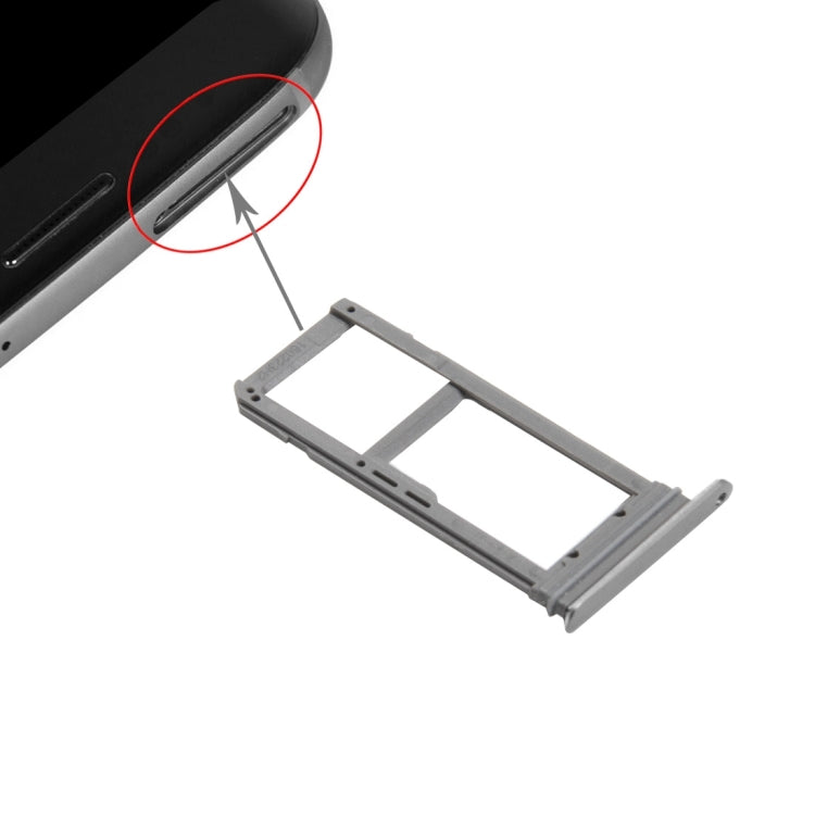 For Galaxy S7 Edge / G935 SIM Card Tray and Micro SD Card Tray (Grey) - free shipping - PMc TechLife - Order now!