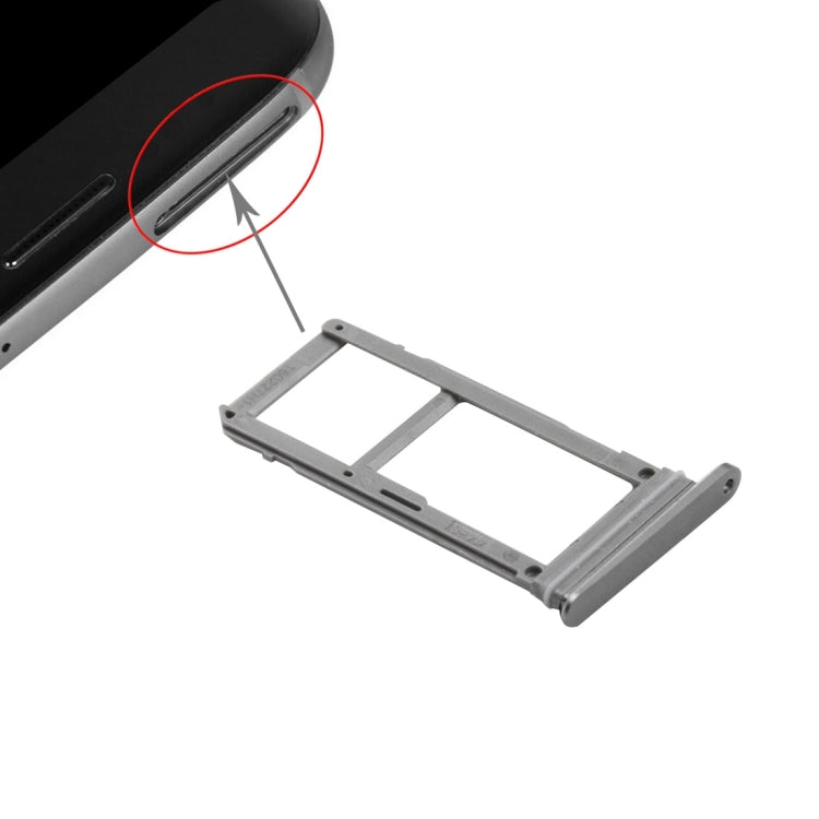 For Galaxy S7 / G930 Card Tray (1 x SIM Card Tray + 1x SD Card Tray) (Grey) - free shipping - PMc TechLife - Order now!