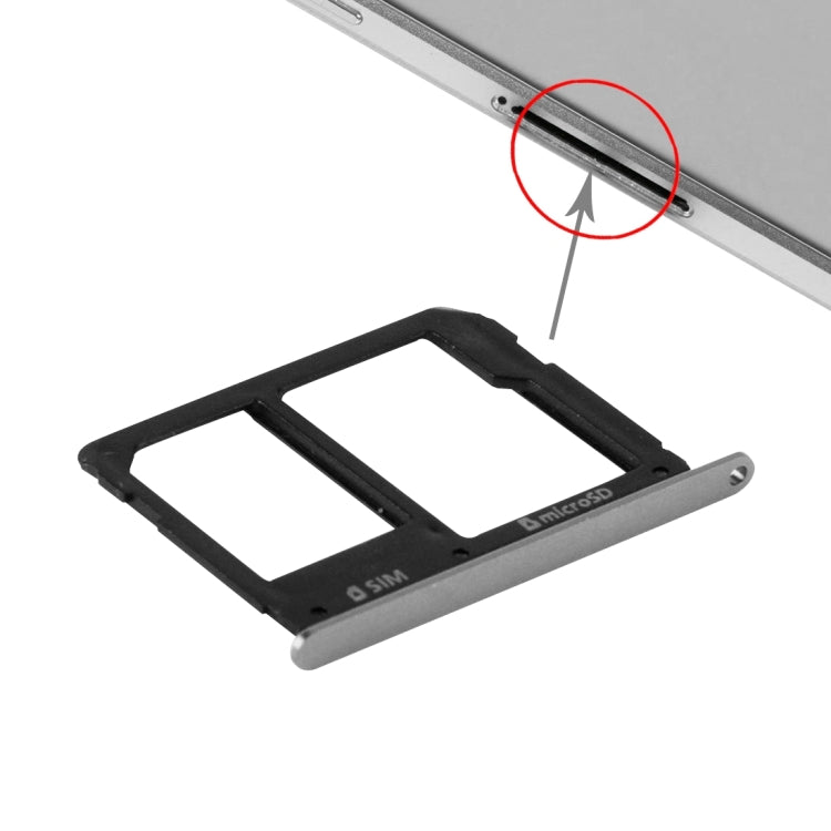 For Galaxy A9(2016) / A9000 SIM Card Tray and Micro SD Card Tray (Black) - free shipping - PMc TechLife - Order now!