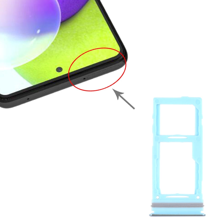 For Samsung Galaxy A52 SM-A525 SIM Card Tray + SIM Card Tray / Micro SD Card Tray (Blue) - free shipping - PMc TechLife - Order now!