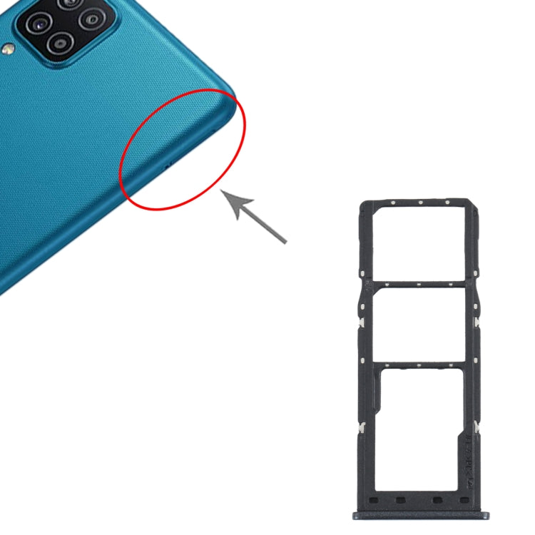 For Samsung Galaxy M12 SM-M127 SIM Card Tray + SIM Card Tray + Micro SD Card Tray (Black) - free shipping - PMc TechLife - Order now!