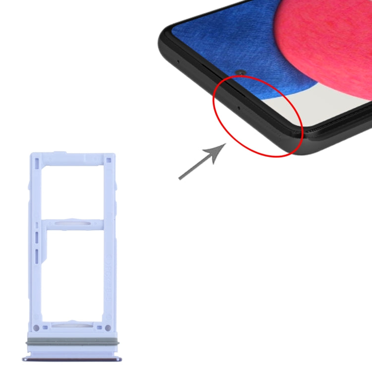 For Samsung Galaxy A52S 5G SM-A528 SIM Card Tray + SIM Card Tray / Micro SD Card Tray (Purple) - free shipping - PMc TechLife - Order now!