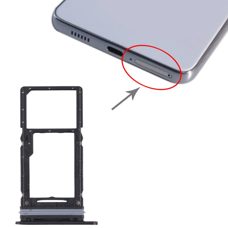 For Samsung Galaxy A33 5G SM-A336B Original SIM Card Tray + SIM Card Tray / Micro SD card tray (Black) - free shipping - PMc TechLife - Order now!