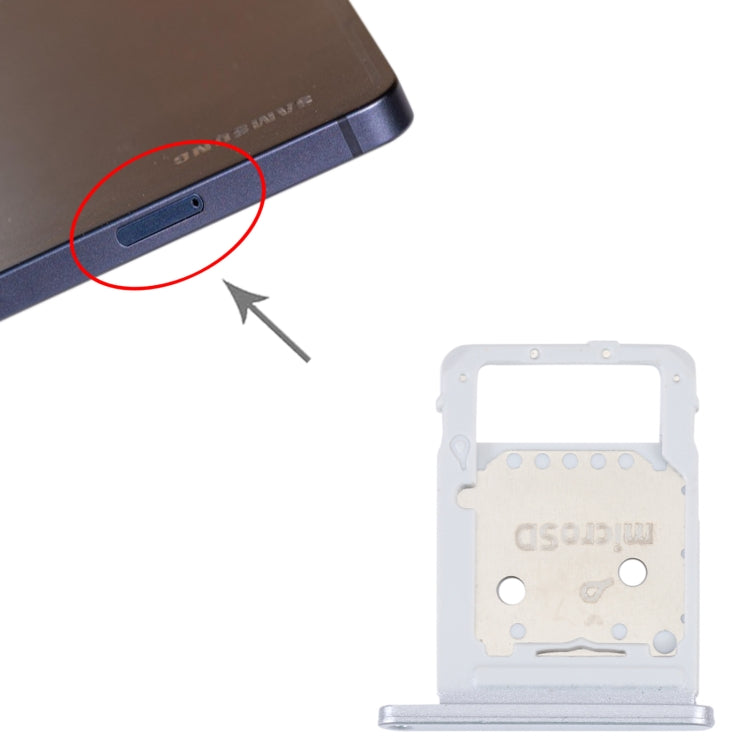 For Samsung Galaxy Tab S7 FE SM-T736 SIM Card Tray + Micro SD Card Tray (Silver) - free shipping - PMc TechLife - Order now!