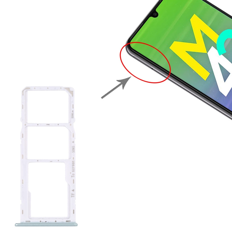 For Samsung Galaxy M42 5G SM-A436B Original SIM Card Tray + SIM Card Tray + Micro SD card tray (Green) - free shipping - PMc TechLife - Order now!