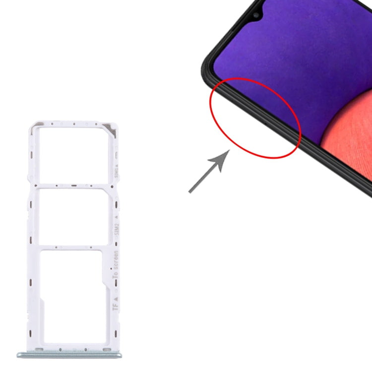 For Samsung Galaxy A22 5G SM-A226B Original SIM Card Tray + SIM Card Tray + Micro SD Card Tray (Green) - free shipping - PMc TechLife - Order now!