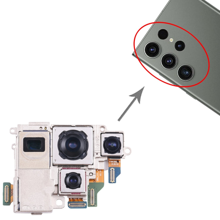 For Samsung Galaxy S23 Ultra SM-S918/SM-S918B Original Camera Set (Telephoto + Periscope + Wide + Main Camera) - free shipping - PMc TechLife - Order now!