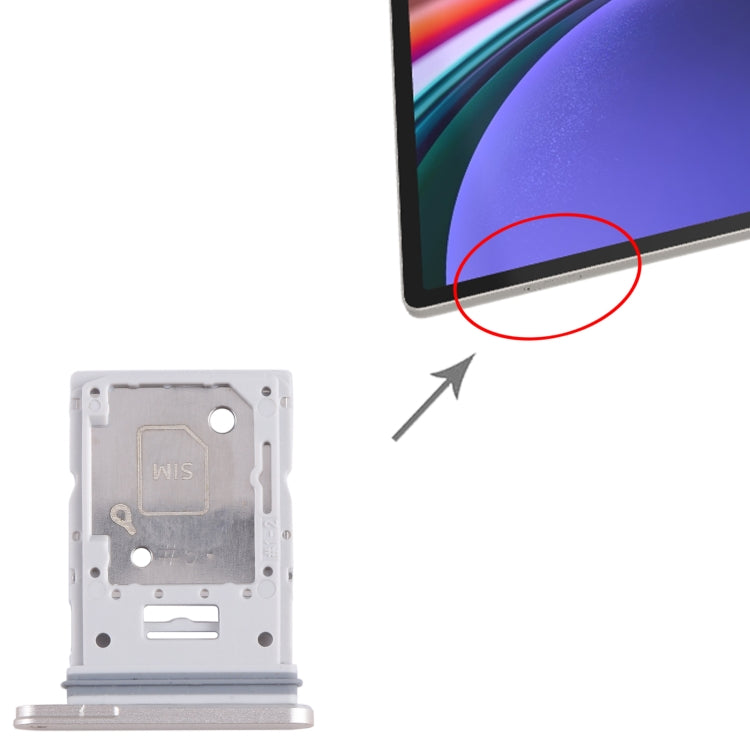 For Samsung Galaxy Tab S9 SIM + Micro SD Card Tray(Beige) - free shipping - PMc TechLife - Order now!