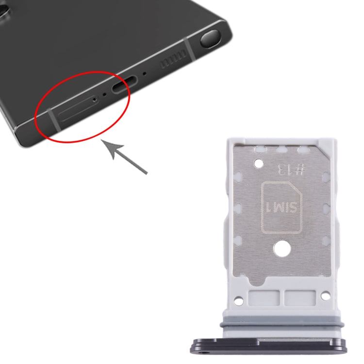 For Samsung Galaxy S24 / S24+ 5G Original SIM + SIM Card Tray (Black) - free shipping - PMc TechLife - Order now!