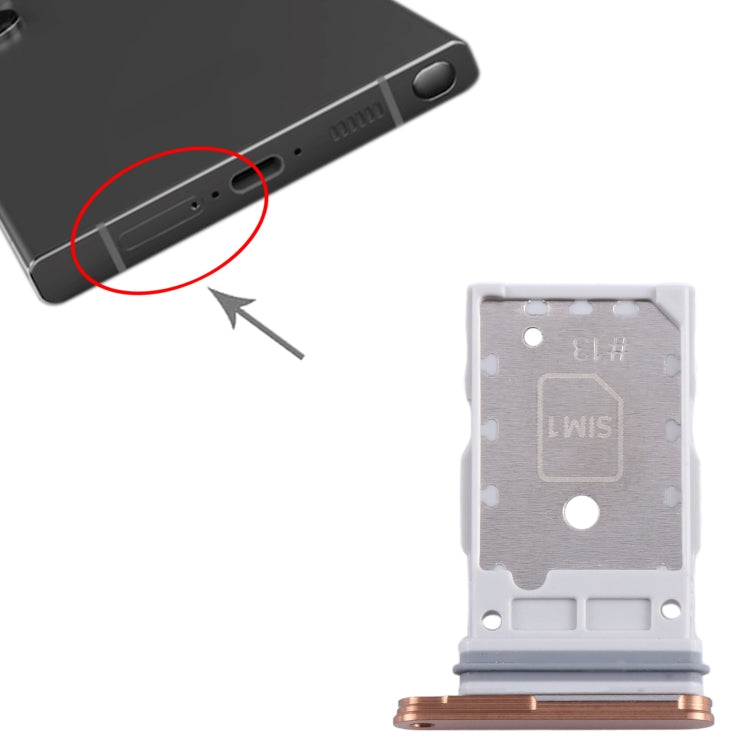 For Samsung Galaxy S24 / S24+ 5G Original SIM + SIM Card Tray (Orange) - free shipping - PMc TechLife - Order now!