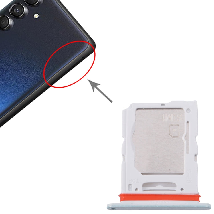 For Samsung Galaxy M55 SM-M556B Original SIM Card Tray + SIM Card Tray / Micro SD Card Tray (Green) - free shipping - PMc TechLife - Order now!