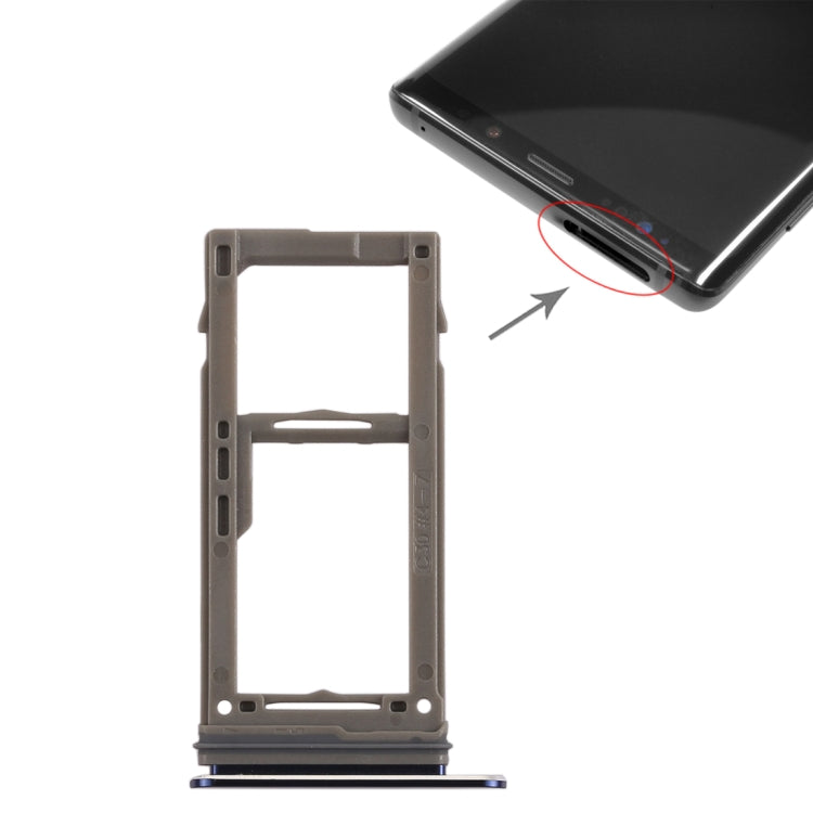 For Galaxy Note9 SIM Card Tray + Micro SD Card Tray (Blue) - free shipping - PMc TechLife - Order now!