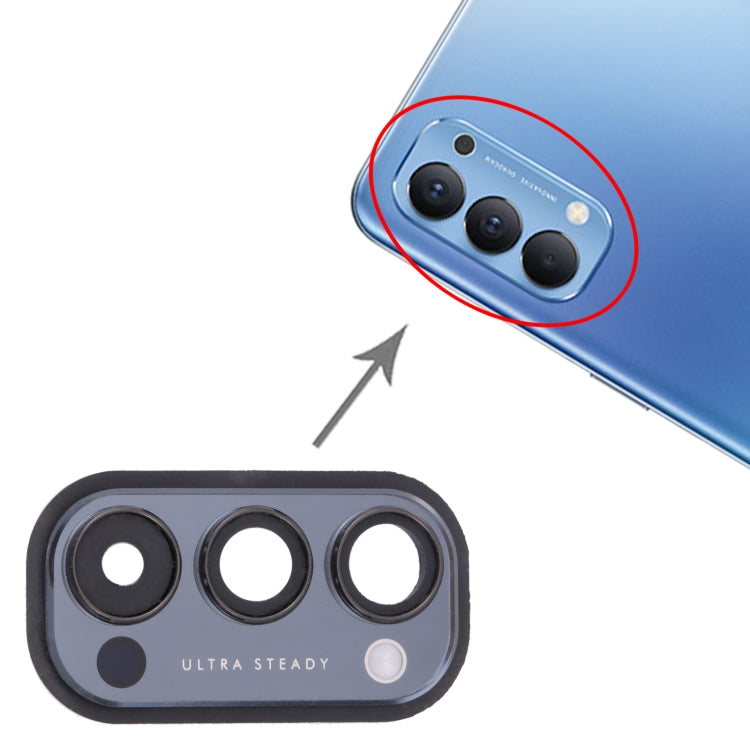 For OPPO Reno4 5G PDPM00, PDPT00, CPH2091 Camera Lens Cover (Black) - free shipping - PMc TechLife - Order now!