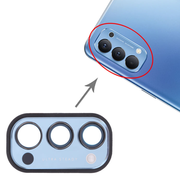 For OPPO Reno4 5G PDPM00, PDPT00, CPH2091 Camera Lens Cover (Blue) - Camera Series by PMc TechLife | Online Shopping South Africa | PMc TechLife | Buy Now Pay Later Mobicred