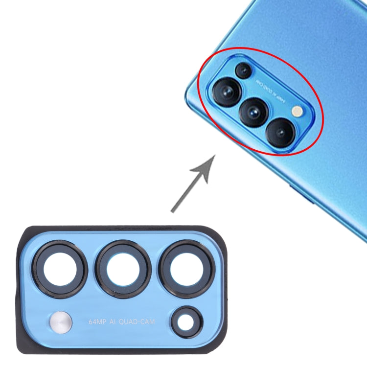 For OPPO Reno5 Pro 5G PDSM00, PDST00, CPH2201 Camera Lens Cover (Blue) - Camera Series by PMC TechLife | Online Shopping South Africa | PMC TechLife