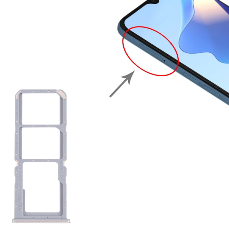 For OPPO A54S CPH2273 SIM Card Tray + SIM Card Tray + Micro SD Card Tray (Gold) - Card Socket by PMc TechLife | Online Shopping South Africa | PMc TechLife | Buy Now Pay Later Mobicred