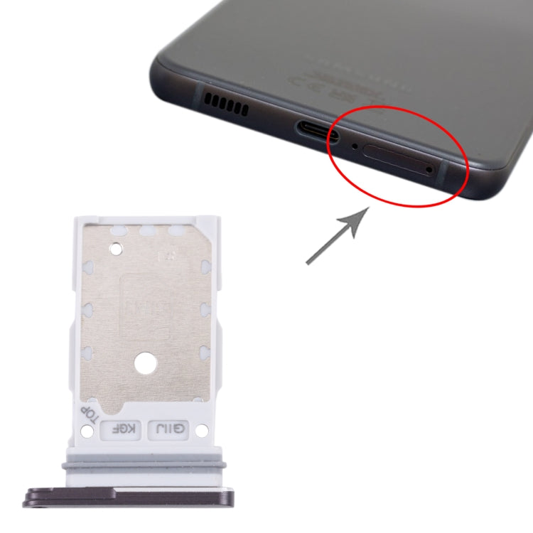 For Samsung Galaxy S21 FE 5G SM-G990B Original SIM Card Tray + SIM Card Tray (Black) - free shipping - PMc TechLife - Order now!
