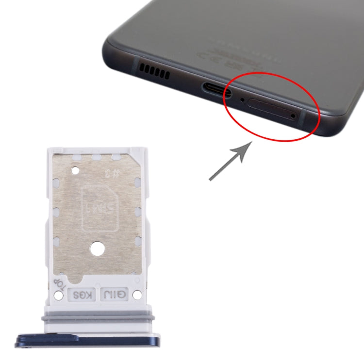 For Samsung Galaxy S21 FE 5G SM-G990B Original SIM Card Tray + SIM Card Tray (Blue) - free shipping - PMc TechLife - Order now!