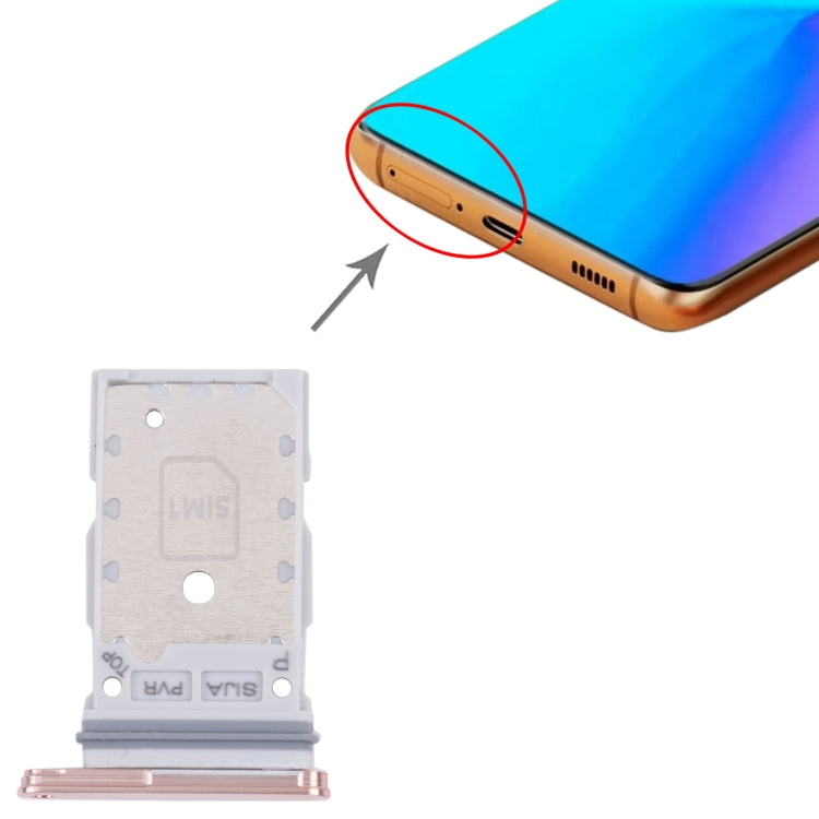 For Samsung Galaxy S22+ 5G / S22 5G / SM-S906B SM-S901B Original SIM Card Tray + SIM Card Tray (Gold) - free shipping - PMc TechLife - Order now!