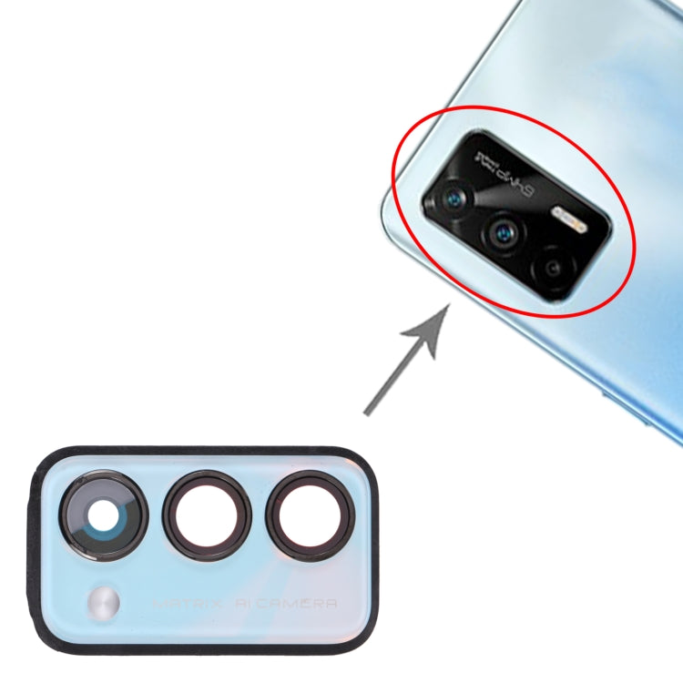 For OPPO Realme Q3 Pro 5G / Realme Q3 Pro Carnival Back Camera Lens Frame (Blue) - Camera Series by PMC TechLife | Online Shopping South Africa | PMC TechLife | Buy Now Pay Later Mobicred
