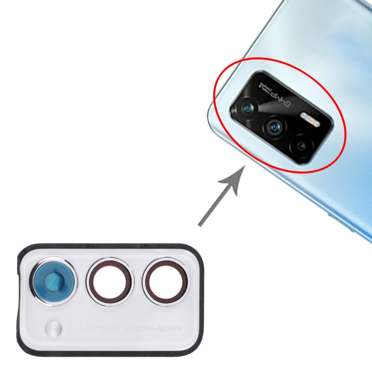 For OPPO Realme Q3 Pro 5G / Realme Q3 Pro Carnival Back Camera Lens Frame (White) - Camera Series by PMC TechLife | Online Shopping South Africa | PMC TechLife | Buy Now Pay Later Mobicred