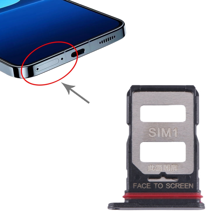 For Xiaomi Redmi K60 Ultra SIM Card Tray + SIM Card Tray (Black) - Card Tray by PMC TechLife | Online Shopping South Africa | PMC TechLife | Buy Now Pay Later Mobicred