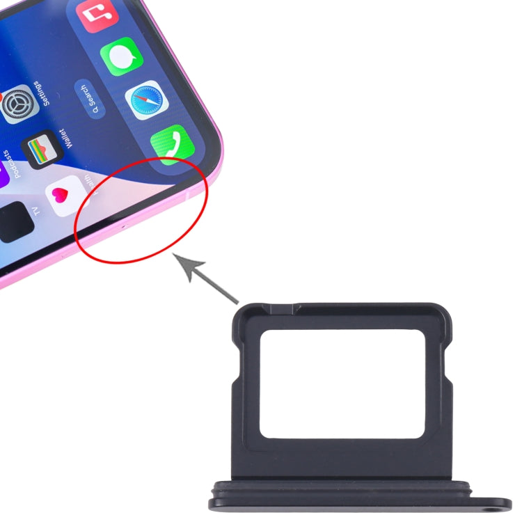 For iPhone 16 SIM + SIM Card Tray (Black) - by PMC Jewellery | Online Shopping South Africa | PMC Jewellery | Buy Now Pay Later Mobicred