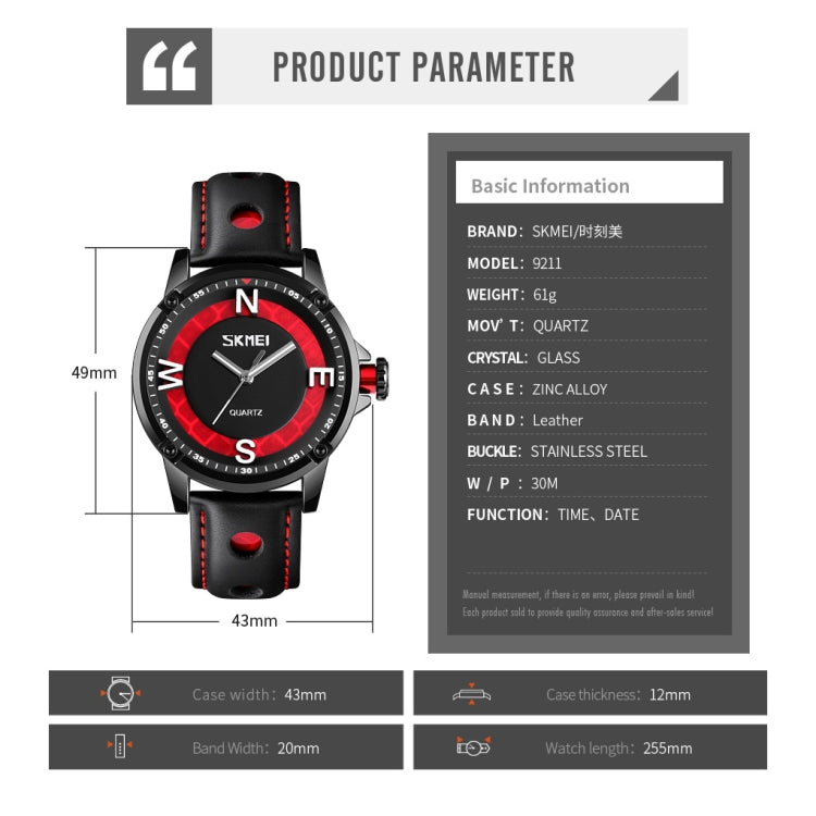 SKMEI 9211 Fashion Sports Stereo Dial Luminous Pointer Creative Watch Business Trend Men Quartz Watch(Green) - free shipping - PMC TechLife - Order now!